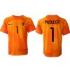 Herren Fußballbekleidung Niederlande Remko Pasveer #1 Torwart Auswärtstrikot WM 2022 Kurzarm